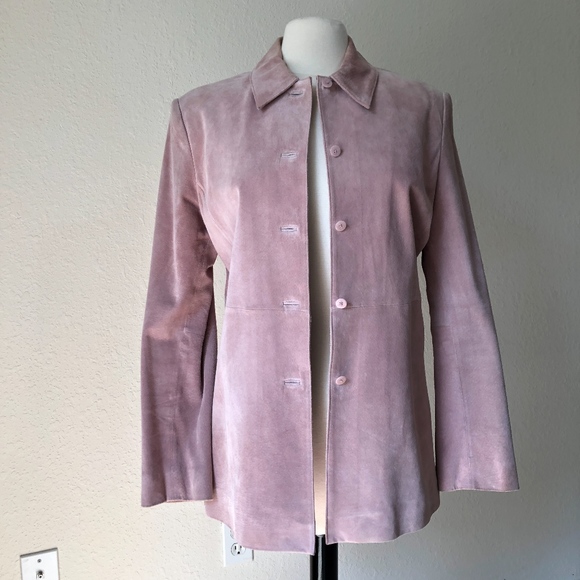 Kate Hill Jackets & Blazers - Pink Suede Jacket Kate Hill Size M